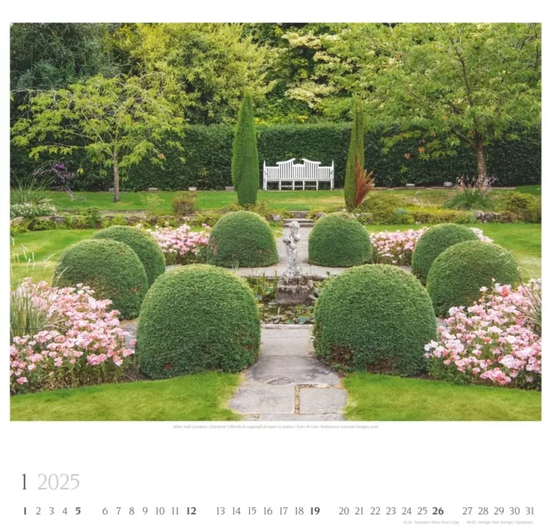 Weingarten Englische Parks & Cottages Kalender 2025