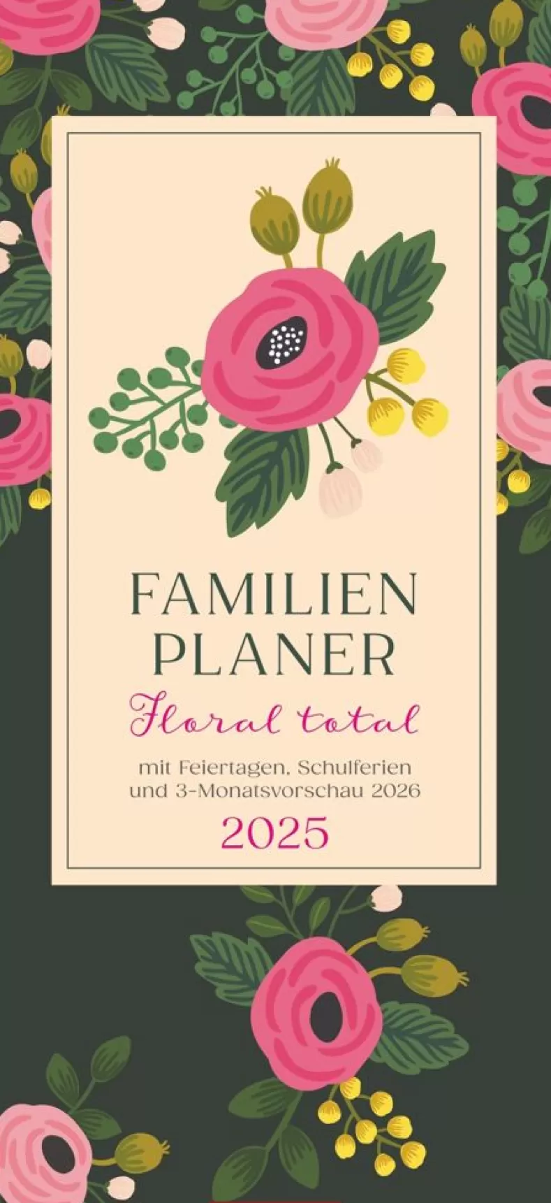 Weingarten Floral Total Familienplaner 2025